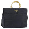 Prada Metal Handles Tote Tessuto