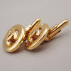 Secondhand Chanel Vintage Logo Round Cufflinks Plated