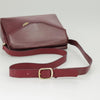 Secondhand Celine Circle logo Burgundy Leather Bags