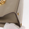 Salvatore Ferragamo Gancini Top Handle Flap Bag Leather