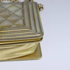 Chanel Boy Flap Bag Quilted Patent