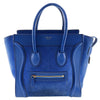 Secondhand Celine Luggage Bag Blue Suede Bags