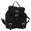 Secondhand Prada Double Front Pocket Backpack Tessuto