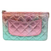 Secondhand Chanel Rainbow Reissue 2.55 Wallet on Chain Quilted Multicolor Metallic Goatskin