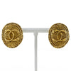 Secondhand Chanel Vintage Round CC Clip-On Earrings