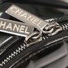 Secondhand Chanel Vintage Chocolate Bar Round Shoulder Bag Quilted Patent