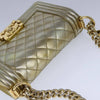 Chanel Boy Flap Bag Quilted Patent