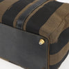 Fendi Vintage Pequin Convertible Boston Bag Coated Canvas