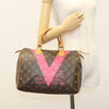 Louis Vuitton Speedy Handbag Limited Edition V Monogram Canvas