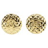 Secondhand Chanel Vintage Round CC Clip-On Earrings