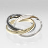 Secondhand Cartier Trinity Ring 18 yellow gold / K18 white gold / ceramic