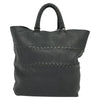 Secondhand Bottega Veneta Shopping Tote Leather with Intrecciato Detail