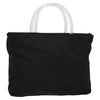Secondhand Prada Resin Handle Tote Tessuto