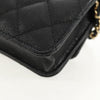Secondhand Chanel Classic Flap Clutch with Chain Quilted Caviar
