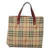 Secondhand Burberry Nova Check Tote Canvas and