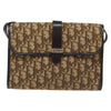 Christian Dior Vintage Trotter Crossbody Bag Diorissimo Coated Canvas