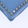Secondhand Prada Etiquette Flap Bag Studded Tessuto