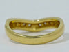 Secondhand Celine Macadam Logo Ring Yellow Gold with Diamonds