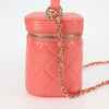 Chanel Classic Top Handle Vanity Case with Chain Quilted Lambskin