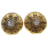 Secondhand Chanel CC Round Earrings Metal and
