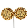 Secondhand Chanel Vintage Round CC Clip-On Earrings