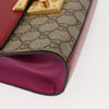 Secondhand Gucci Padlock Shoulder Bag GG Coated Canvas and