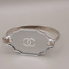 Secondhand Chanel CC Logo Mirror Bangle Bracelet Metal and