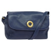 Secondhand Celine Circle logo Navy Leather Bags