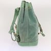 Secondhand Gucci Vintage Bamboo Drawstring Backpack Suede and