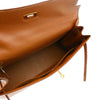 Hermes Kelly Handbag Brown Courchevel with Gold Hardware