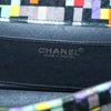 Chanel Chocolate Bar Medallion Flap Bag Quilted Calfskin