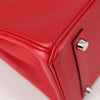 Hermes Birkin Handbag Red Epsom with Palladium Hardware