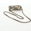 Secondhand Chanel Flap Card Holder on Chain Quilted Printed
