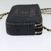 Secondhand Chanel Deauville Chain wallet Raffia