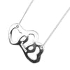 Secondhand Tiffany & Co. Triple Heart Pendant Necklace Sterling