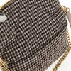 Secondhand Chanel Tabatiere Kisslock Fold Over Bag Tweed with Quilted