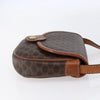 Celine Vintage Macadam Shoulder Bag Canvas and Leather