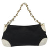Secondhand Chanel Vintage Olsen CC Chain Shoulder Bag Canvas and