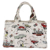 Prada Canapa Open Tote Canvas