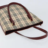 Burberry Nova Check Tote Canvas and Leather