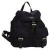 Secondhand Prada Vela Double Front Pocket Backpack Tessuto with Saffiano