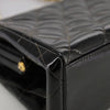 Secondhand Chanel Vintage Chain Frame Bag Quilted Patent