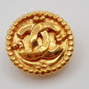 Secondhand Chanel Vintage CC Round Button Clip-On Earrings