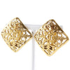 Secondhand Chanel Vintage CC Square Clip-On Earrings