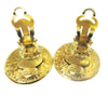 Secondhand Chanel Vintage CC Round Clip-On Earrings
