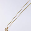 Secondhand Christian Dior CD Round Pendant Necklace