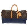 Louis Vuitton Keepall Bandouliere Bag Monogram Eclipse Split Canvas