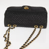 Bally Vintage Chain Shoulder Bag Quilted Leather