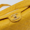 Secondhand Chanel Vintage CC Fold Over Shoulder Bag Quilted