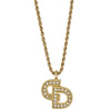 Secondhand Christian Dior CD Pendant Necklace Gold-plated